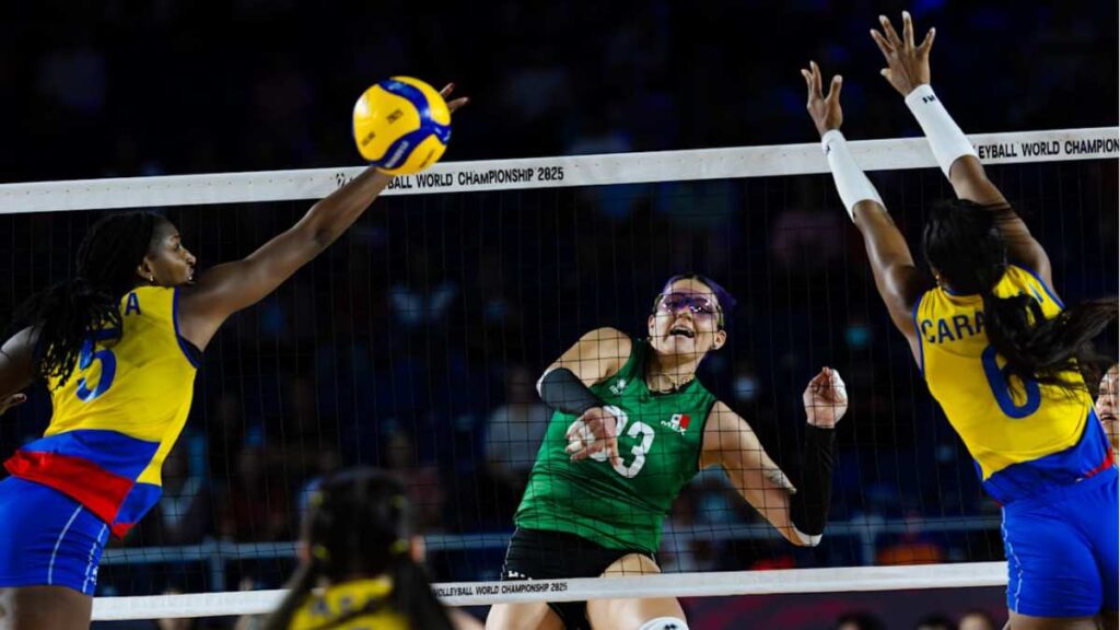 México vence a Colombia en el Mundial de Voleibol