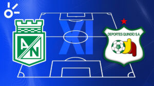 Alineaciones confirmadas de Atlético Nacional vs Deportes Quindío por la Copa BetPlay Dimayor 2025