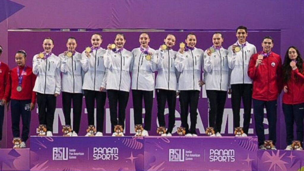 México gana oro en natación artística. | @conadeoficial