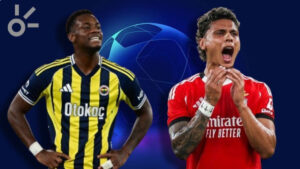 Richard Ríos y Jhon Durán, de amigos a enemigos en la Champions League