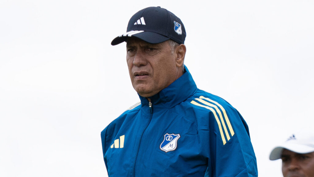 Hernán Torres, en un entrenamiento de Millonarios. - Vizzor Image.