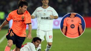 El Barcelona presenta su tercer uniforme inspirado en el equipo del histórico sextete