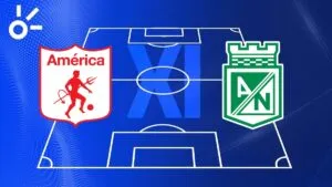 Alineaciones confirmadas de América de Cali vs Atlético Nacional por la Copa BetPlay 2025