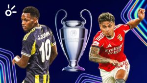 Richard Ríos y Jhon Durán, por el premio gordo de la UEFA Champions League