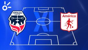 Alineaciones confirmadas de Fortaleza vs América por la Liga BetPlay 2025-II