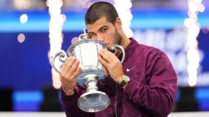 Carlos Alcaraz reescribe la historia: Seis Grand Slams y ya supera a Djokovic, Nadal y Federer