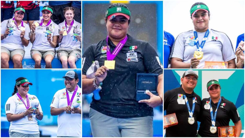 Andrea Becerra y sus cinco medallas en un mes de 2025