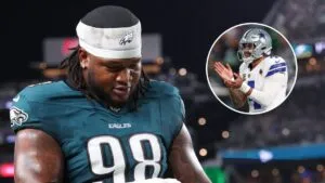 Jalen Carter y la lección de la NFL: suspensión por escupir a Dak Prescott