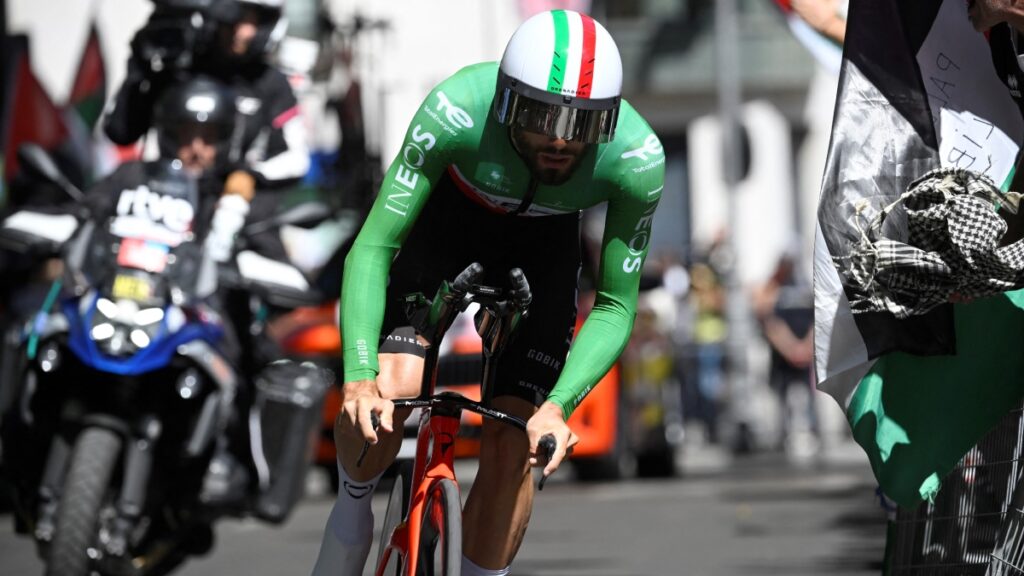 Filippo Ganna en La Vuelta | Miguel RIOPA / AFP.