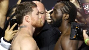 Último cara a cara: Canelo y Crawford, listos para su batalla en Las Vegas