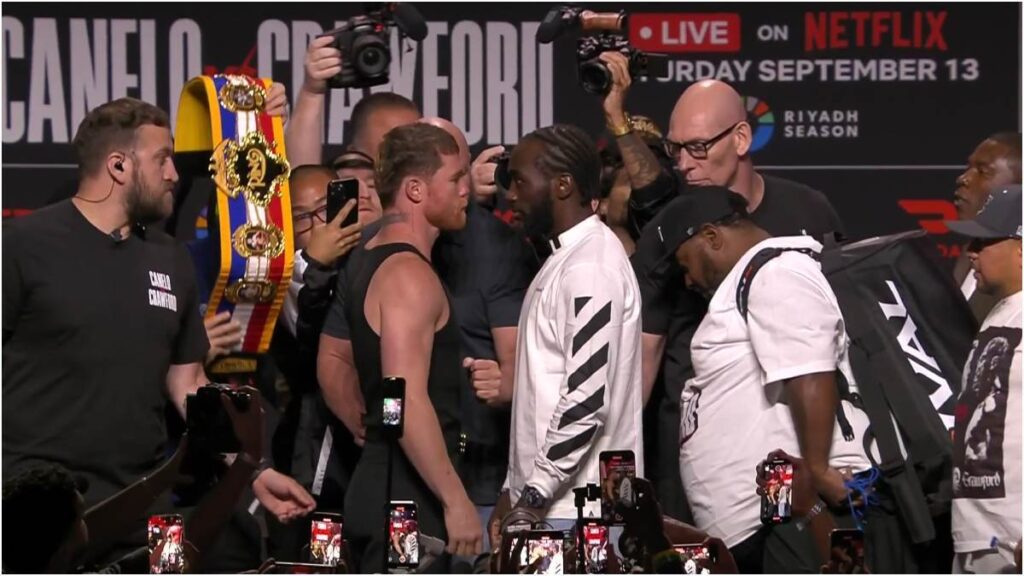 Canelo Álvarez, cara a cara con Terence Crawford