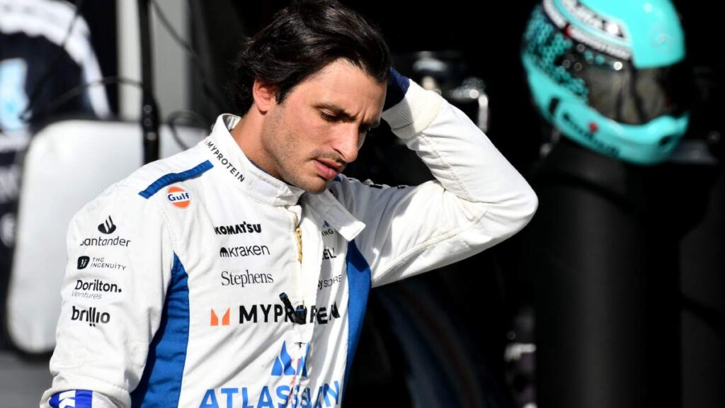 Carlos Sainz, frustrado en Williams
