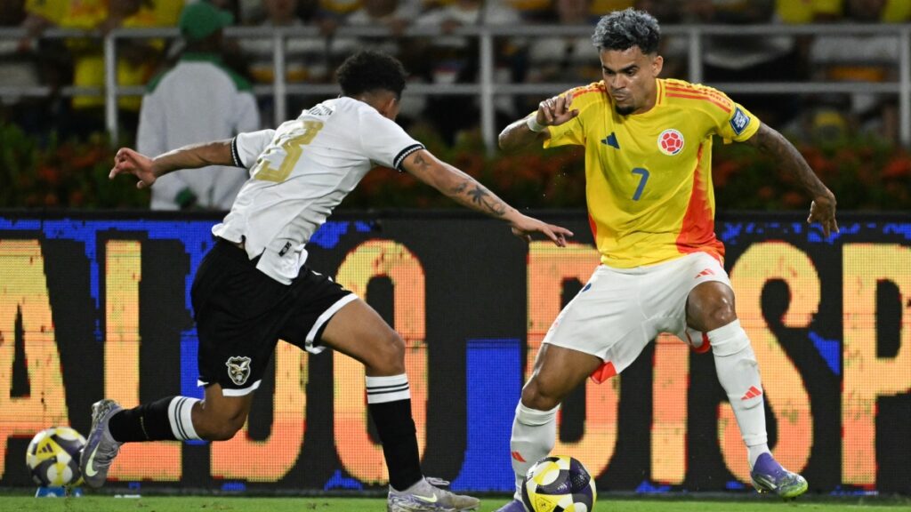 Luis Díaz volvió a ser el alma de la Selección. AFP