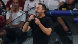 De Zerbi explota por el penal que le dio el triunfo al Real Madrid: “Es un poco vergonzoso”