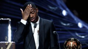 Dembélé incluye a Messi y el Barcelona en su discurso tras ganar el Balón de Oro