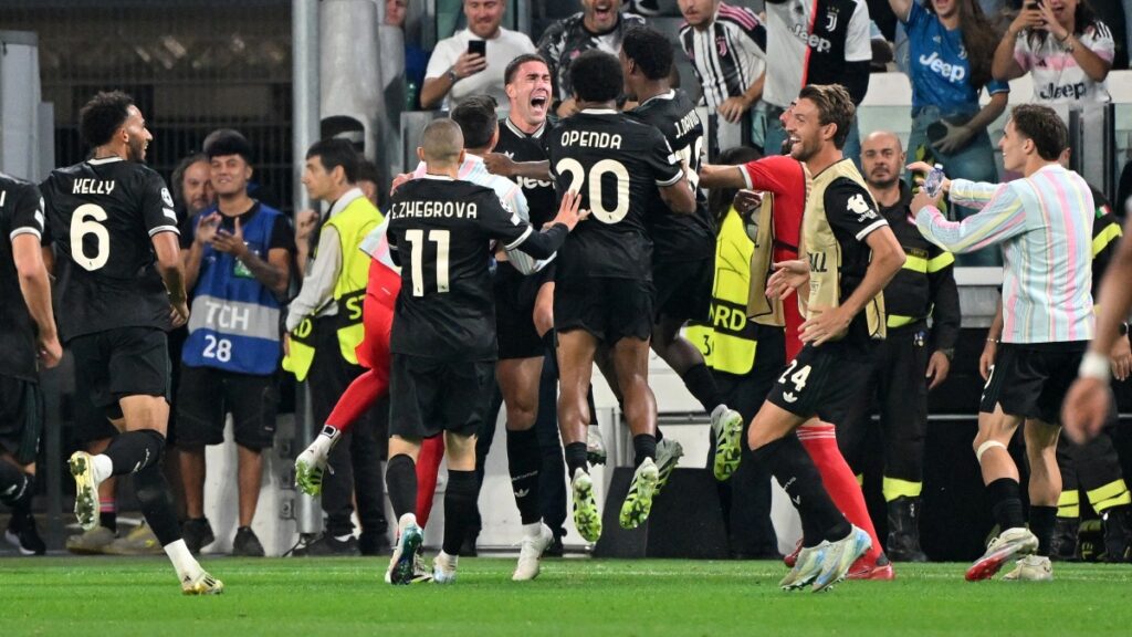 Juventus sufre pero rescata el empate ante Borussia Dortmund en la Champions League