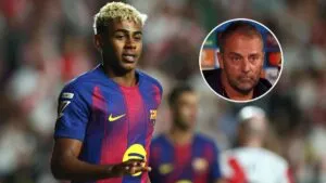 Flick pone freno a los elogios a Lamine Yamal: “Es excepcional, pero debe trabajar duro”