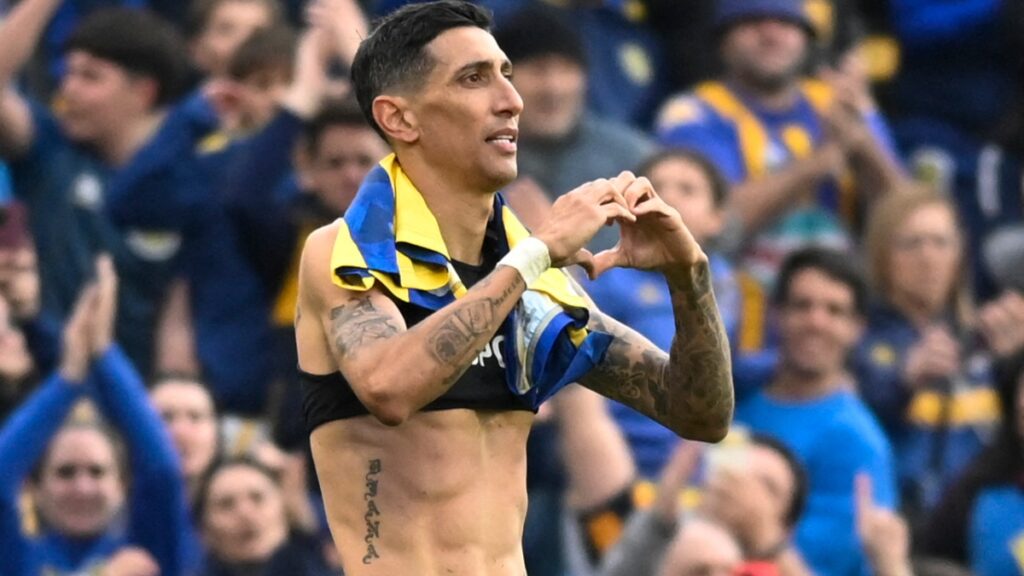 Di María marca golazo olímpico ante Boca Juniors