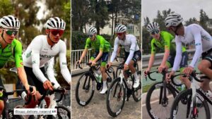 Isaac del Toro entrena junto a Pogacar previo a su próxima cita en el Mundial de Ciclismo 2025