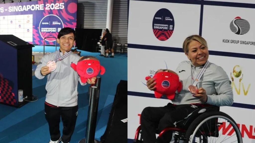Dos bronces más para México en Para Natación