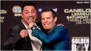 Julio César Chávez y Oscar de la Hoya coinciden en el pronóstico de Canelo vs Crawford