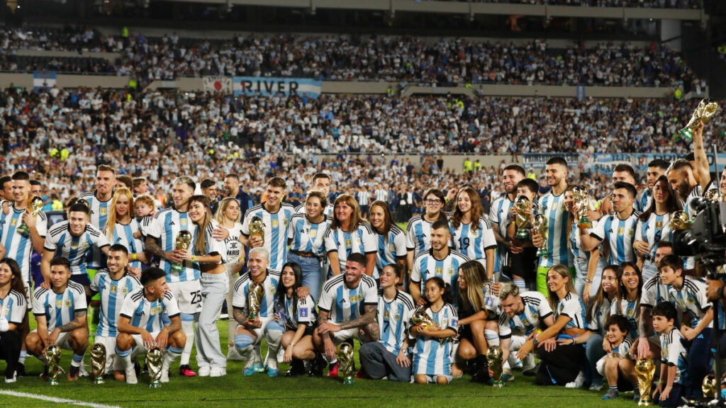 Una de las tantas celebraciones mundialistas. (Reuters)