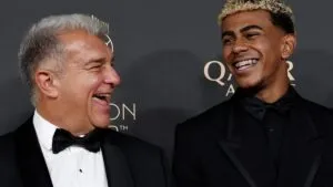 Joan Laporta confía en Lamine Yamal: “Este trofeo lo motivará para ganar el Balón de Oro”