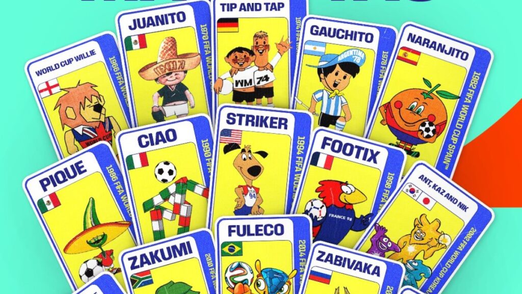 as mascotas en la historia de los mundiales: de Willie a Maple, Zayu y Clutch