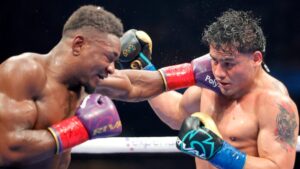 ¡Espectáculo en Las Vegas! Lester Martínez empata con Christian Mbilli y mantiene su invicto