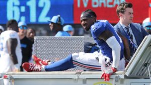 Malik Nabers se pierde el resto de la temporada con rotura de ligamento cruzado