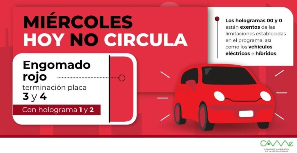 No Circula miércoles | @CAMegalopolis