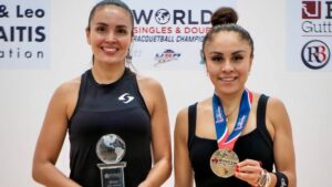 Paola Longoria se corona en dobles y cae en la final individual del World Singles and Doubles Championships