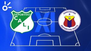 Alineaciones confirmadas de Deportivo Cali vs Deportivo Pasto por la Liga BetPlay 2025-II