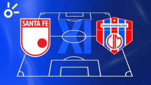 Alineaciones confirmadas de Independiente Santa Fe vs Unión Magdalena por la Liga BetPlay 2025-II