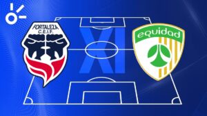 Alineaciones confirmadas de Fortaleza vs La Equidad por la Liga BetPlay 2025