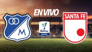 Millonarios vs Santa Fe en vivo la Liga BetPlay Dimayor 2025-II: resultado y goles de la jornada 10