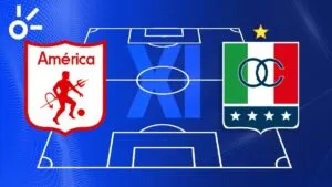 Alineaciones confirmadas de América de Cali vs Once Caldas por la Serie Colombia 2026