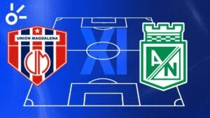 alineaciones confirmadas del Unión Magdalena vs Atlético Nacional por Liga BetPlay 2025-II