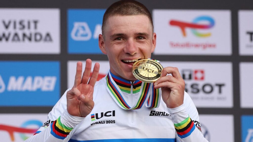 Remco Evenepoel habló de cómo vivió la prueba contrarreloj y sobre sus rivales, entre ellos, el mexicano Isaac del Toro