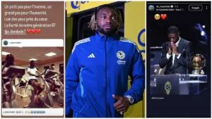 Allan Saint-Maximin celebra el Balón de Oro de su excompañero Dembélé