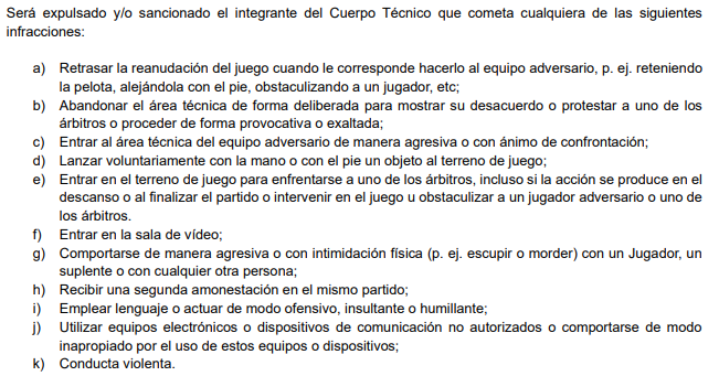 ¿Cuántos partidos sería suspendido Efraín Juárez? Esto dice el reglamento