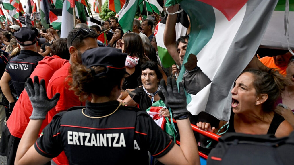 Incidentes de seguridad en Bilbao. - Ander Gillenea, AFP.