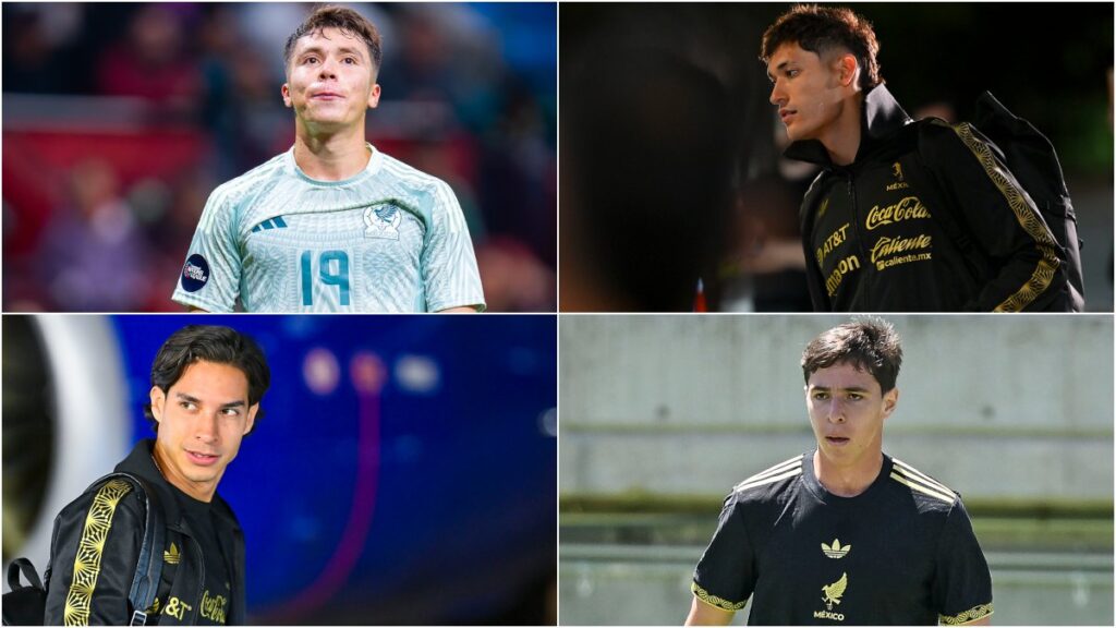 Jugadores de la selección mexicana