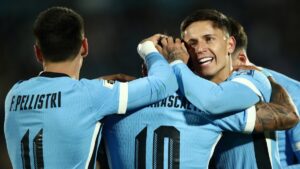 Rodrigo Aguirre anota en la goleada a Perú y lleva a Uruguay al Mundial de 2026
