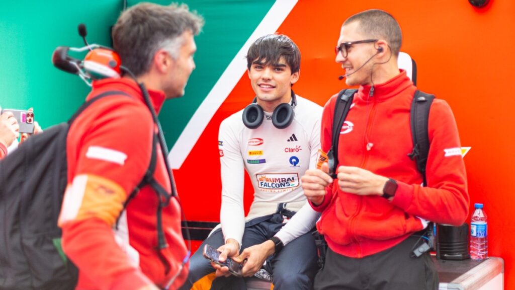 Sebastián Montoya en el circuito urbano de Baku / Foto: Prema Racing