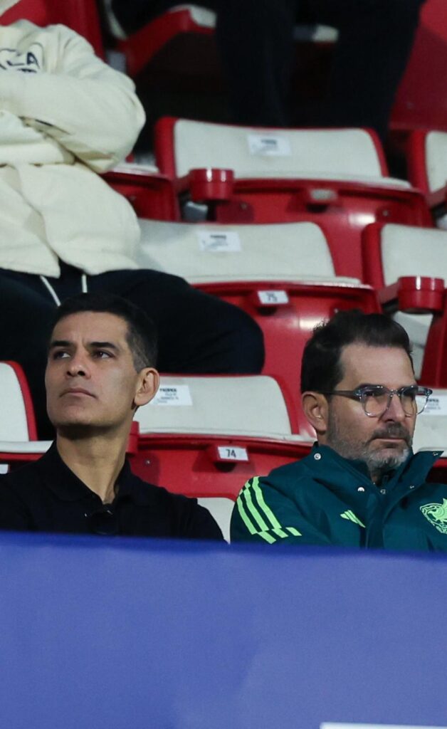 Rafa Márquez y Duilio Davino en el debut del tricolor. Cortesía FMF