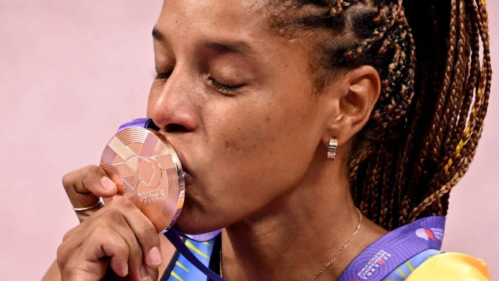 Yulimar Rojas regresó después de una lesión en el tendón de Aquiles