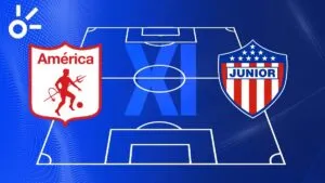 Alineaciones confirmadas de América de Cali vs Junior por la Liga BetPlay 2025-II