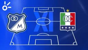 Alineaciones confirmadas de Millonarios vs Once Caldas por la Liga BetPlay 2025-II