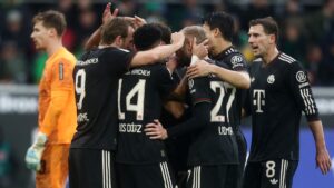 El Bayern Munich rompe el muro y se desquita goleando al colero Mönchengladbach